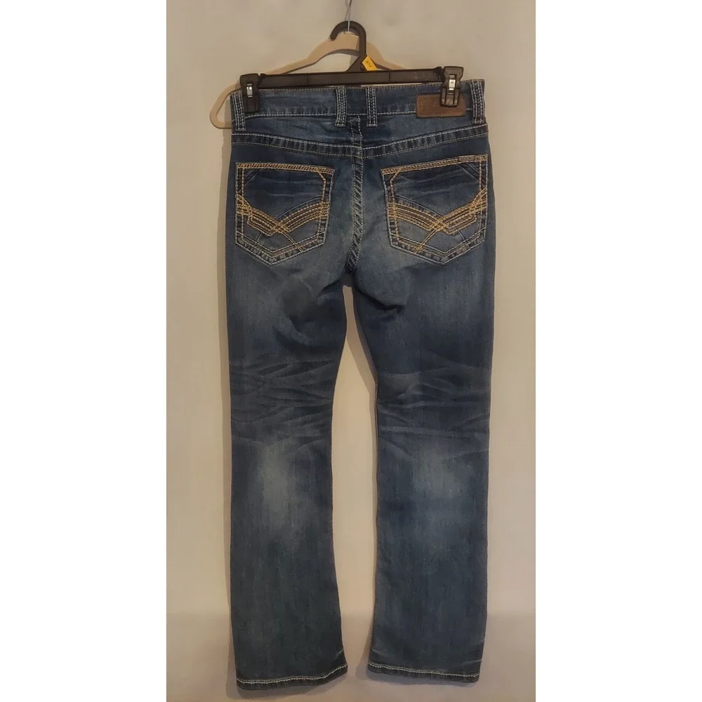 Buckle Black Mens Fit No 3 Slim Bootcut Stretch Bootleg Jeans Size 32/30 (32S)